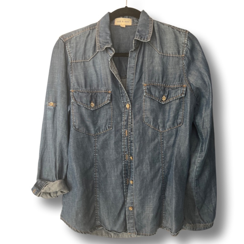 Cloth & Stone - tencel denim shirt